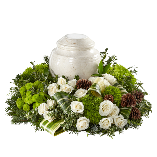 The FTD Precious Evergreen Cremation Adornment