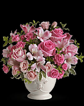 Pink Potpourri Bouquet with Roses