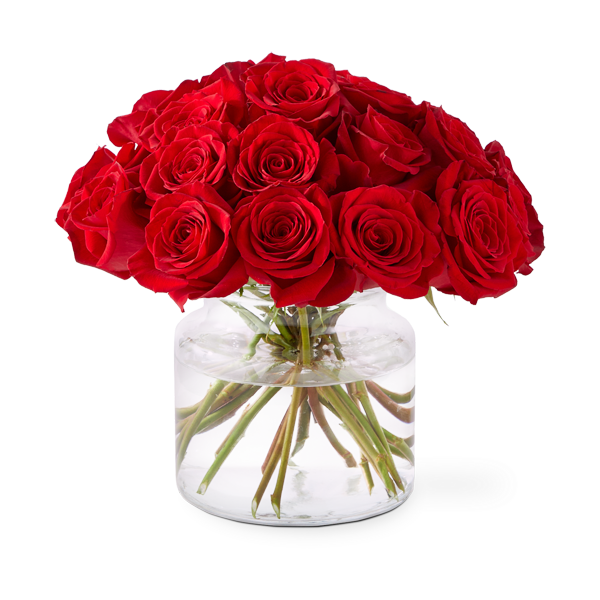 Cupid's Embrace Red Rose Bouquet - Deluxe