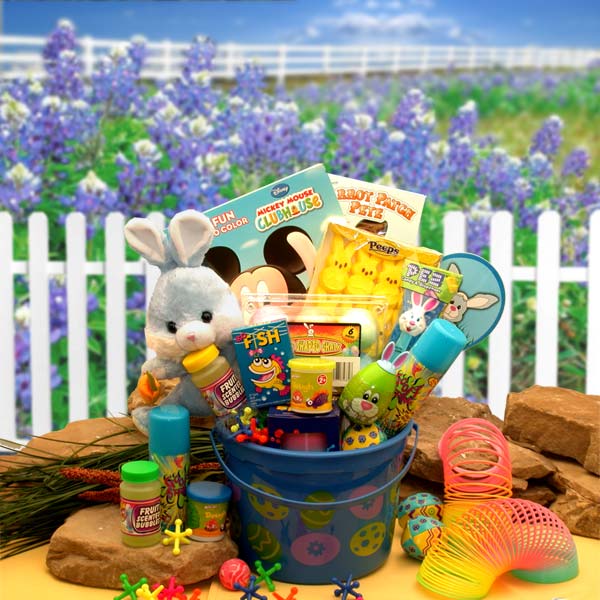 Little Bunny Blue Easter Fun Pail