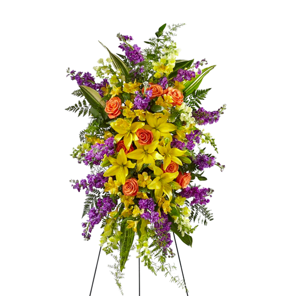 The FTD Thoughtful Prayers Standing Spray - Deluxe