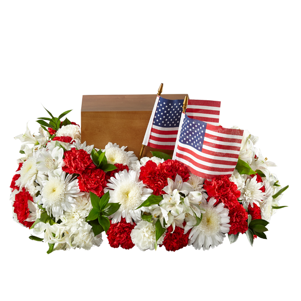 The FTD Spirit of Patriotism Cremation Adornment
