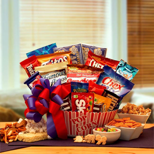 Ultimate Movie Lovers Gift Basket w/ RedBox Gift Card