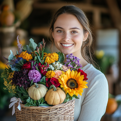 Bountiful Blooms Basket