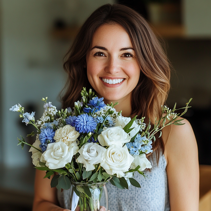 Blue & White Brilliance