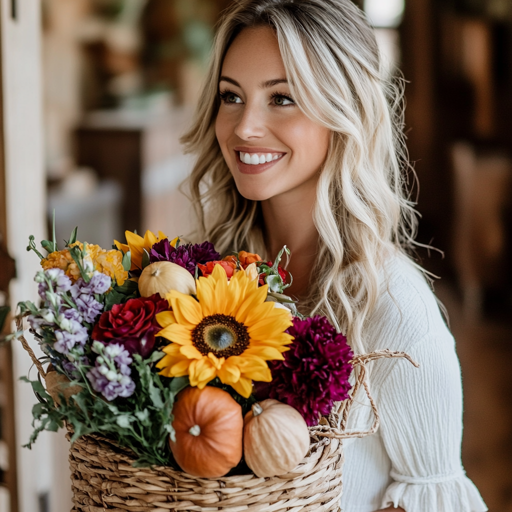 Bountiful Blooms Basket