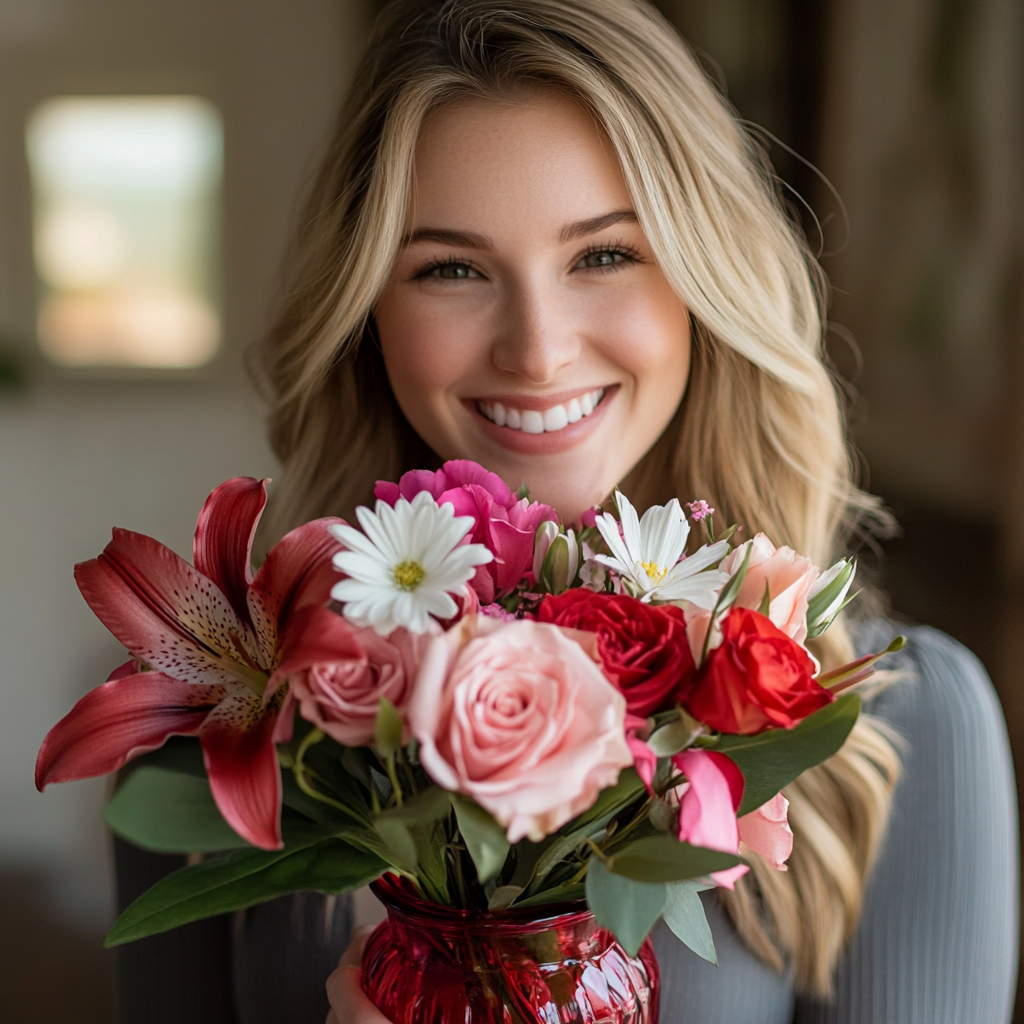Blushing Blooms Bouquet
